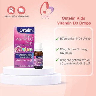 Vitamin D Dạng Nhỏ Giọt Ostelin Infant Vitamin D3 Drops 2.4ml
