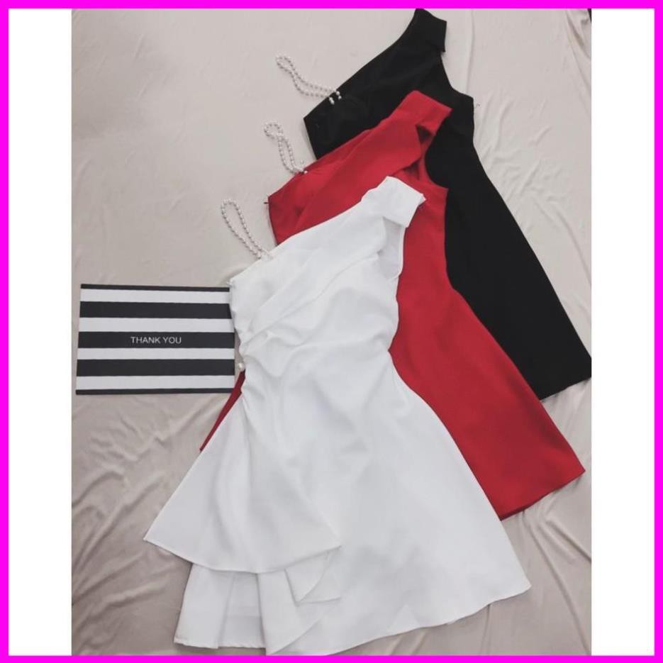 [ Freeship ] Đầm dự tiệc 1 dây vai đính chuỗi sang trọng quý phái Đầm nữ dự tiệc | BigBuy360 - bigbuy360.vn