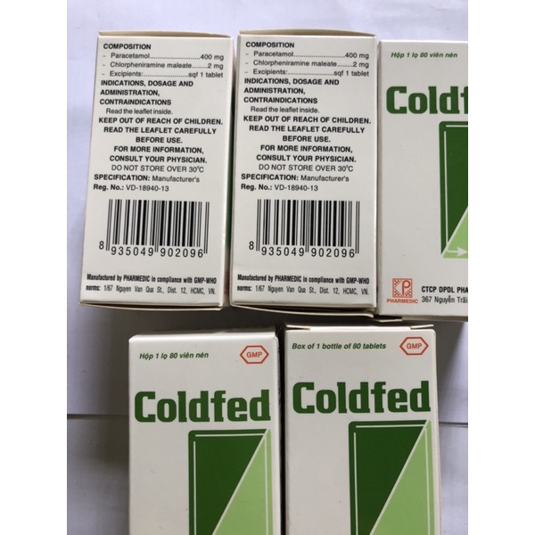 Coldfed chai 80 viên
