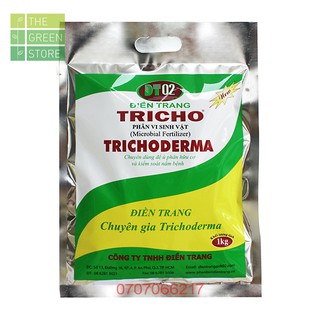1KG Chế phẩm nấm Trichoderma ủ phân hữu cơ, phòng trừ nấm bệnh cho hoa kiểng (hồng, mai, bonsai), rau màu, cây ăn trái