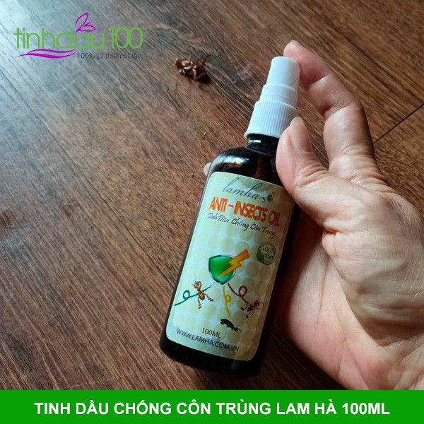 Tinh dầu chống côn trùng Lam Hà. Xịt tinh dầu đuổi muỗi, kiến, gián an toàn cho bé Tinh dầu 100 Shop