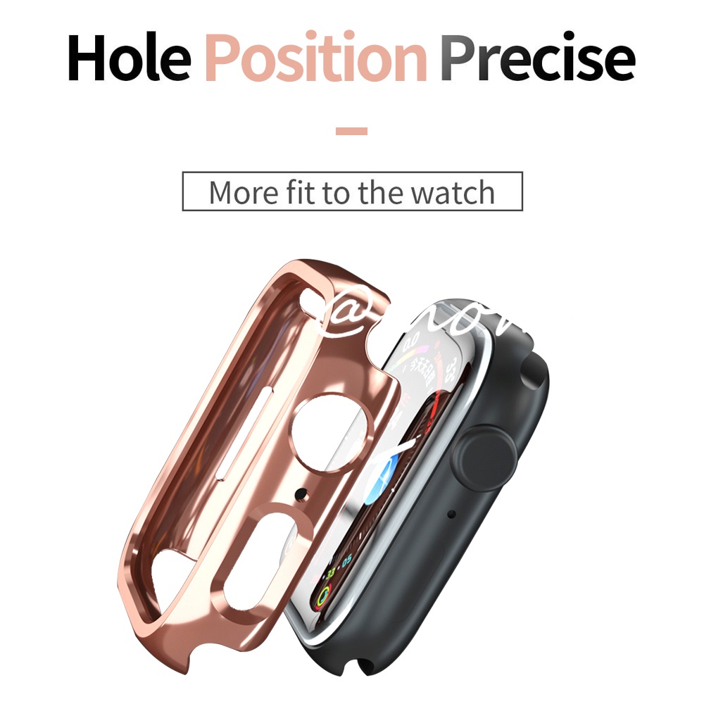 Ốp Bảo Vệ Khung Đồng Hồ Thông Minh Apple Watch Series 8 7 SE 6 5 4 41mm 45mm 40mm 44mm