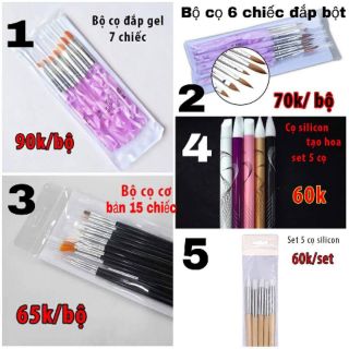 CÁC SET CỌ ĐĂP,CỌ VẼ CƠ BẢN PK NAIL