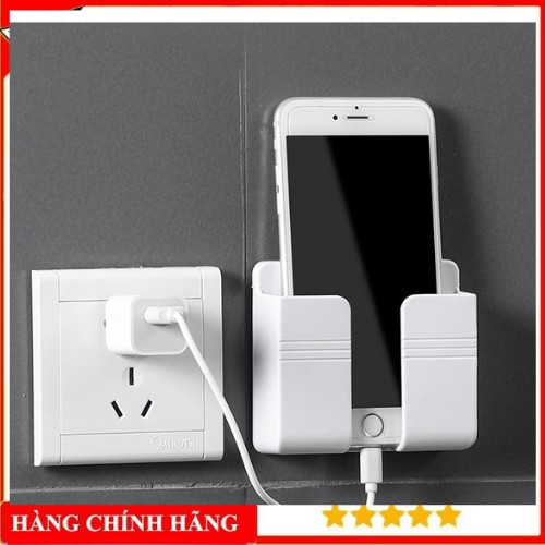 [FREESHIP] Giá Đỡ Nhựa Gắn Tường, Kệ Để Remote, Sạc Điện Thoại Dán Tường Không Cần Khoan