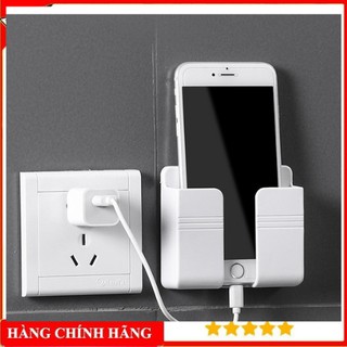 [FREESHIP] Giá Đỡ Nhựa Gắn Tường, Kệ Để Remote, Sạc Điện Thoại Dán Tường Không Cần Khoan
