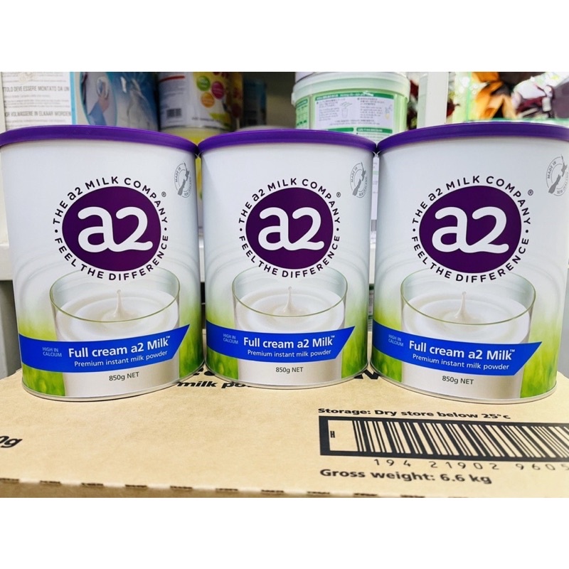 Sữa A2 Nguyên kem lon mẫu mới 850g- DATE XA