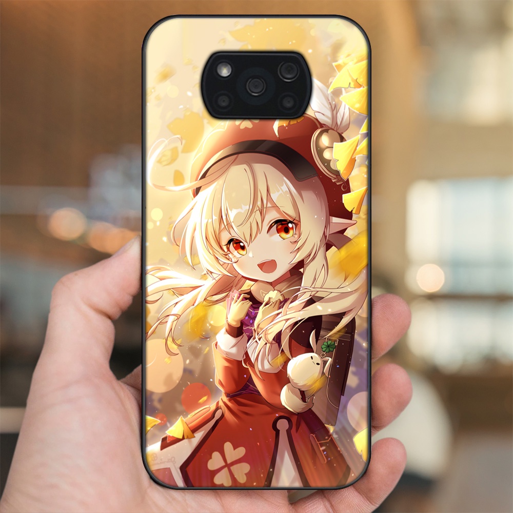 Ốp lưng Xiaomi Poco X3, Poco X3 Pro, Poco X3 NFC viền đen in hình Klee Genshin Impact