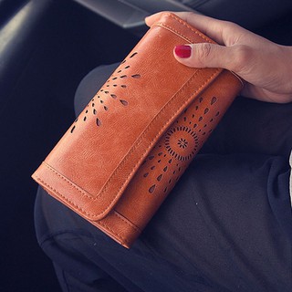 HGL♪Fashion Women Leather Bifold Wallet Clutch Card Holders Purse Lady Long Handbag