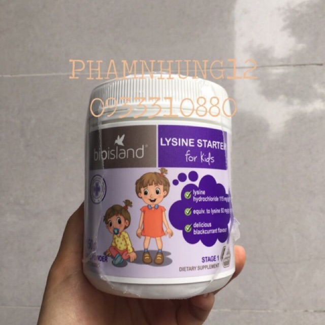 Bột Lysine Bio island Starter 150g.