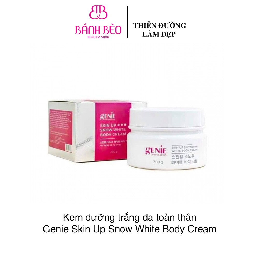 Kem Body Tinh Thể Nước Genie Skin Up Snow White Body Cream