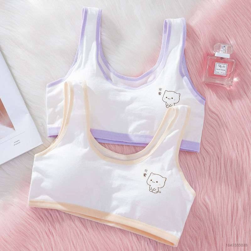 Áo lót vải cotton Trơn Cho Các Bé Gái Tuổi Teen yb3 10-15-18 Tuổi