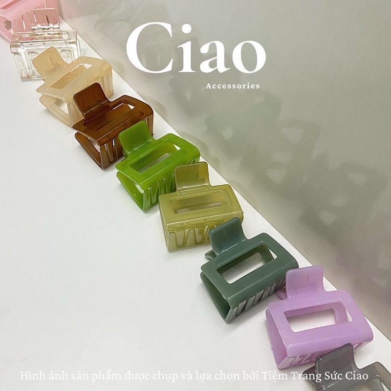 [HOT TREND] Kẹp tóc/ Phụ kiện tóc càng cua màu kẹo ngọt pastel phong cách Hàn Ciao accessories