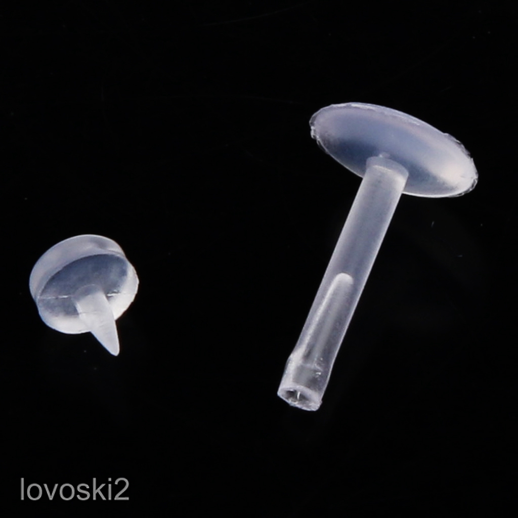 Set 10 Khuyên Mũi Acrylic Trong Suốt Cá Tính Lovoski2
