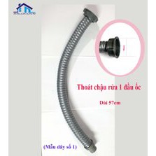 ỐNG THOÁT NƯỚC CHẬU RỬA BÁT CAO CẤP 02 đầu ốc 60cm - ống thoát nước chậu rửa