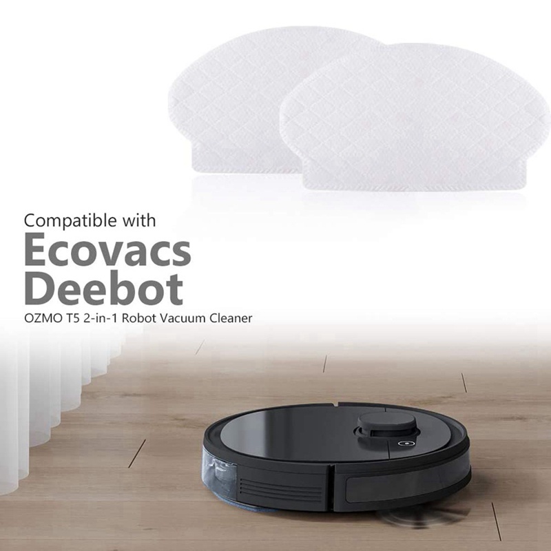 Set 50 Miếng Đệm Lau Sàn Cho Robot Hút Bụi Ecovacs Deebot OZMO N7 / T5 / OZMO 920 / OZMO 950