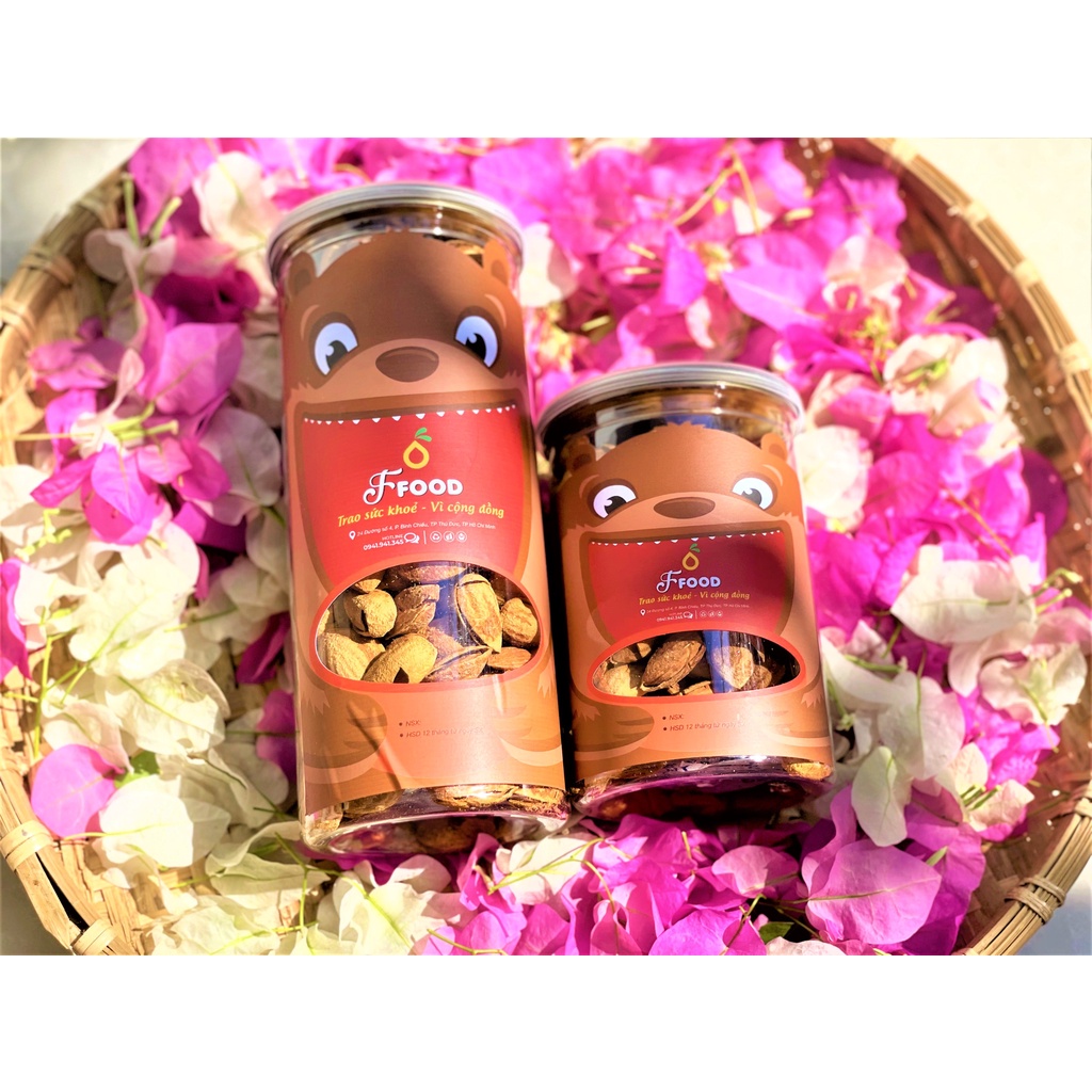 Hạnh nhân rang bơ tách vỏ organic - Nhập khẩu Mỹ - hạt dinh dưỡng làm sữa - Chính hãng F-food