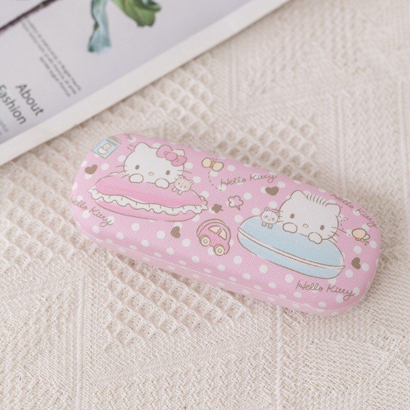 Hộp đựng mắt kính họa tiết hoạt hình Kuromi Cinnamonrols dễ thương