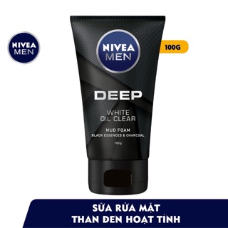 Sữa Rửa Mặt Nivea Men Than Hoạt Tính 100gram