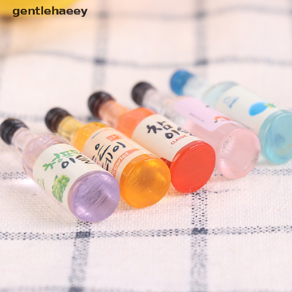 Set 10 Chai Rượu Mini Tỉ Lệ 1 / 12 Dùng Để Trang Trí Nhà Búp Bê