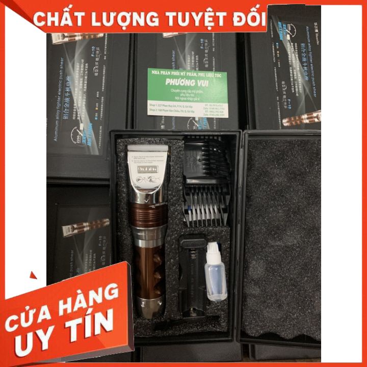 Tông đơ cắt tóc F10 cao cấp dòng tông đơ cắt tóc gia dình và salon,tiện lợi, dễ sử dụng  độ bền cao  có 2 cuc bin sơ cua