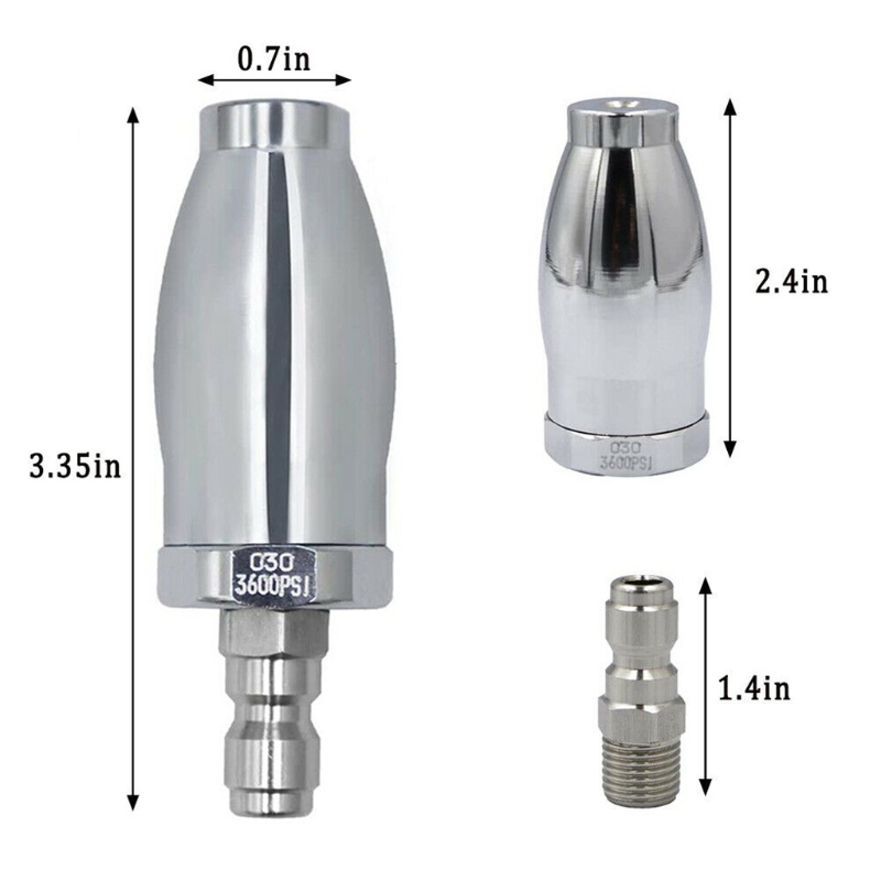 Vòi Phun Nước Áp Suất Cao 3.0GPM 3600PSI Thiết Kế Xoay Tiện Dụng