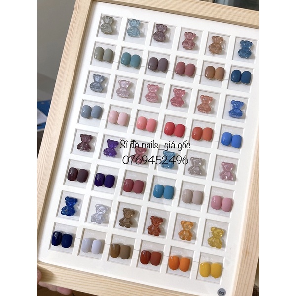 Set sơn gel Very good nail 24 màu cao cấp chai 15ml tặng bảng màu