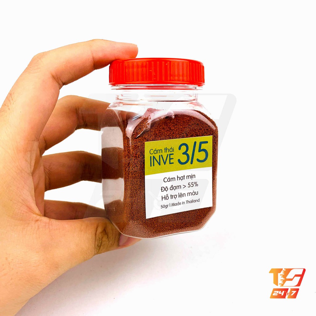 Cám Thái Inve 3/5 50g - Thức Ăn Cá Hạt Nhỏ Cho Betta, Guppy, Vàng