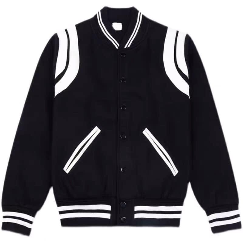 Áo Bomber UNisex Nỉ Dạ Cao Cấp Quảng Châu Kiểu Bassicc