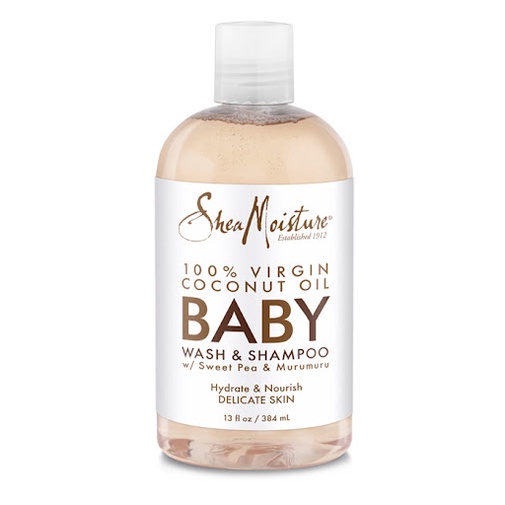 Sữa Tắm Gội Shea Moisture Baby Dầu Dừa Nguyên Chất Chai 384ML