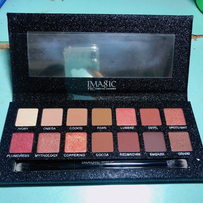 Bảng phấn mắt Imagic 14 ô bảng đen 14 Color EyeShadow 319