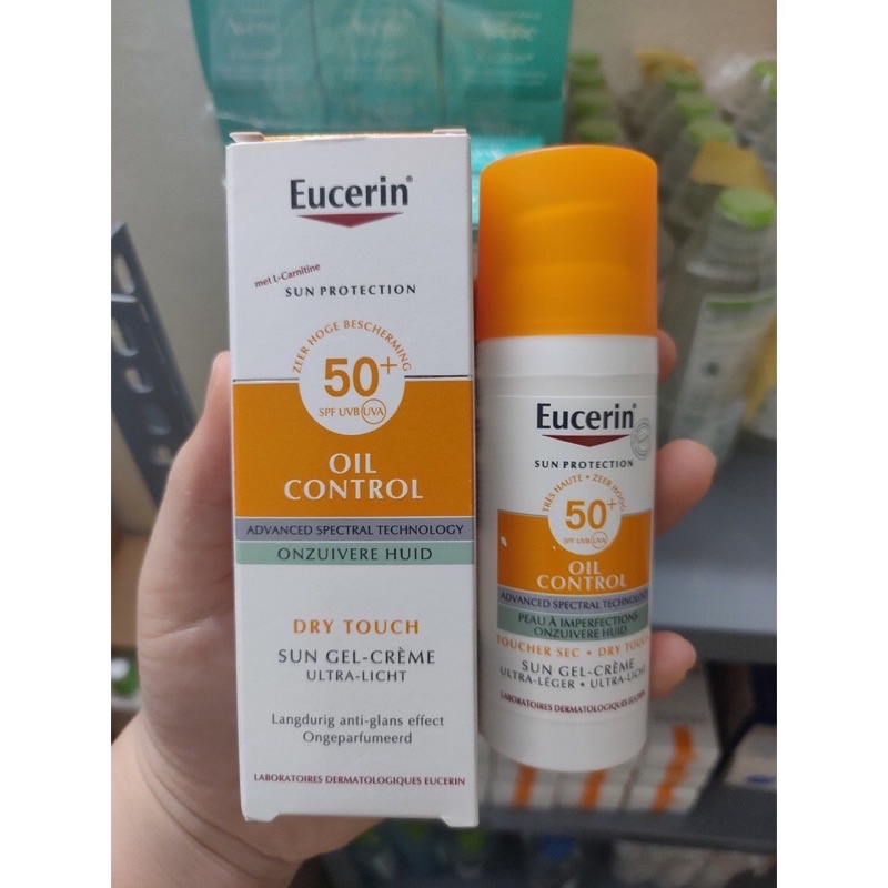 Mẫu mới, chuẩn auth - Kem chống nắng Eucerin Oil Control cho da dầu, mụn, nhạy cảm.