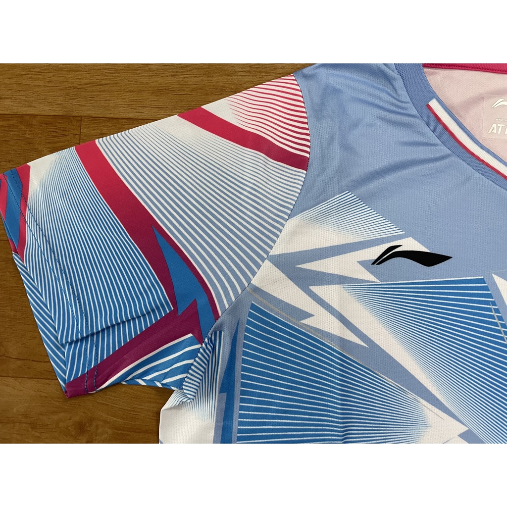 Áo cầu lông Lining 22029 Xanh nhạt (nam,nữ)