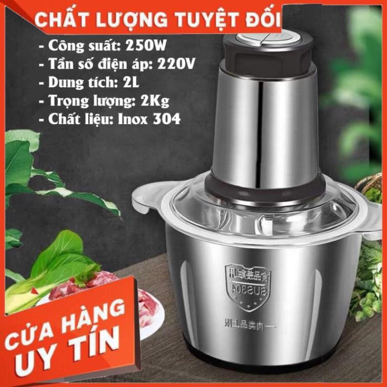 Sale Sốc -  Máy xay thịt cối Inox 4 lưỡi đa năng. . Siroshop.