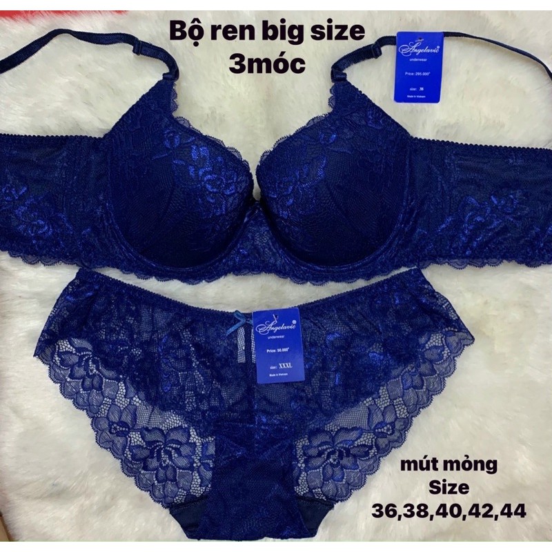 Set ren bigsize 3 khoá gài cup c tạo khe