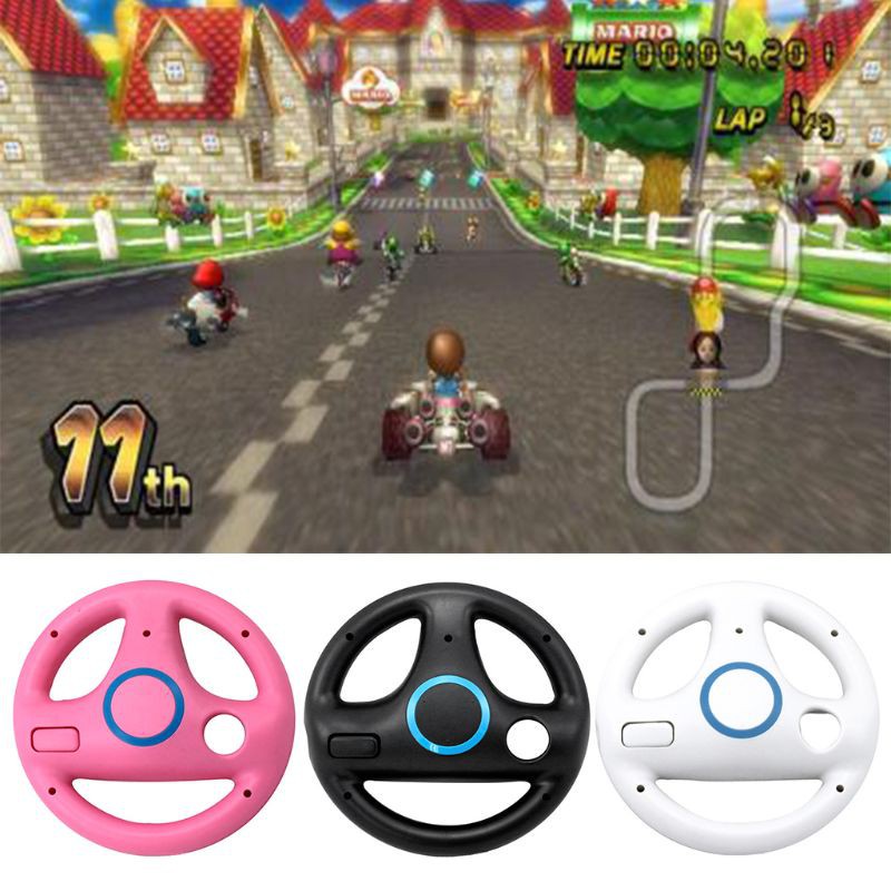 Vô Lăng Abs 3 Màu Sắc 4 Giác Hút Cho Tay Cầm Chơi Game Wii Kart