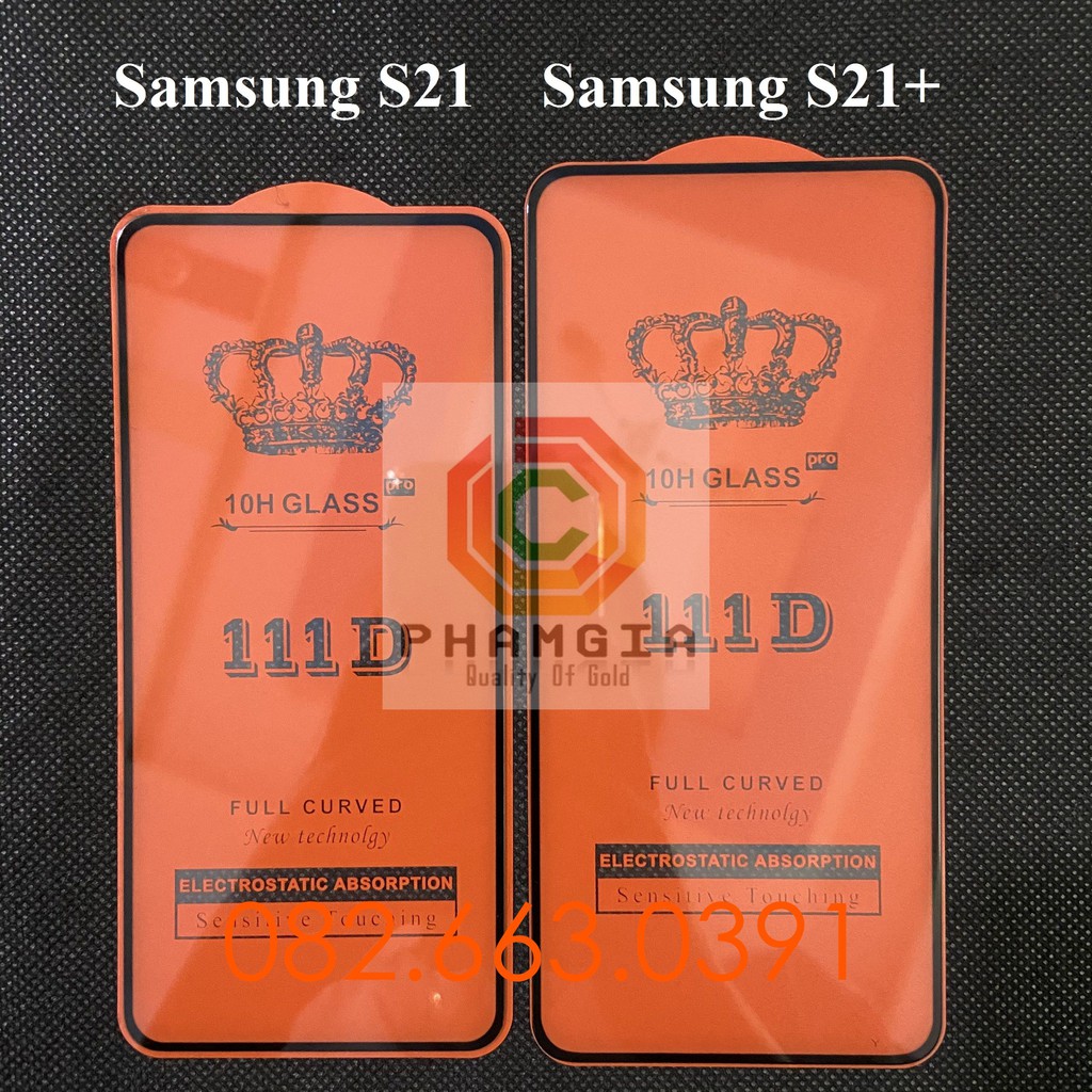 Kính cường lực Samsung S21 5G/ S21+  5G full keo, full màn