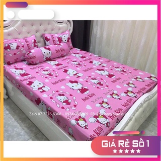 [GIÁ RẺ NHẤT] DRAP THUN HÀN QUỐC HELLO KITTY VÀ DOREMON