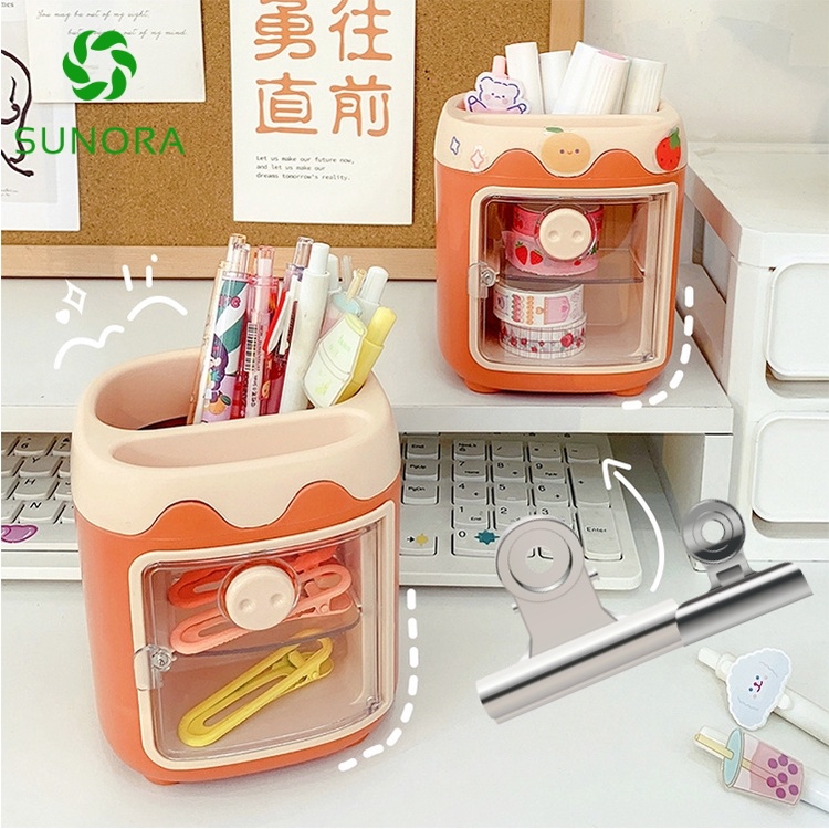 Hộp Bút Để Bàn Dễ Thương Hình Lợn Cute