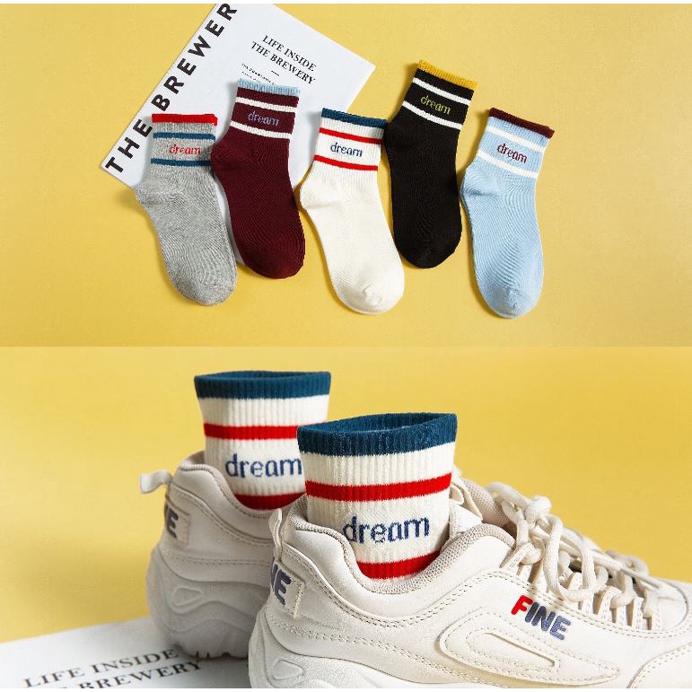 Set 5 Đôi Tất Vớ Nữ Cao Cổ Dream Như Ảnh