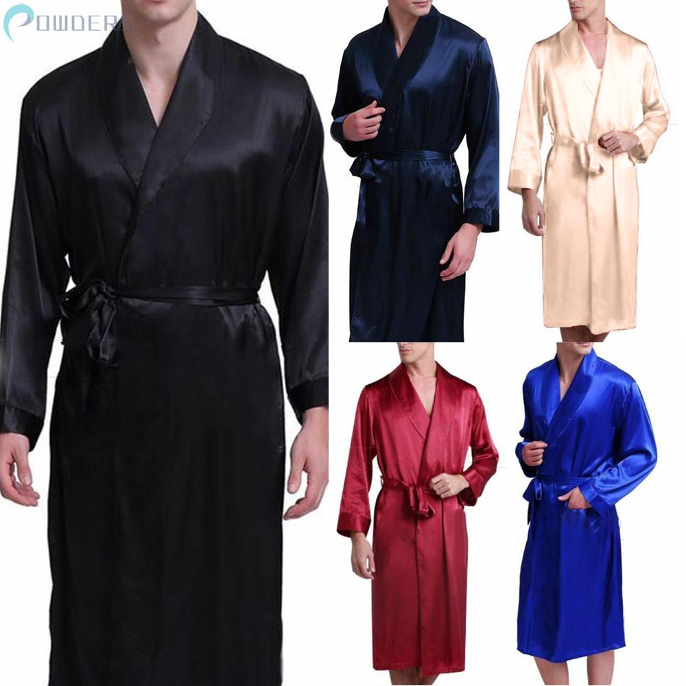 Áo choàng lụa satin mềm mịn có thắt lưng dành cho nữ