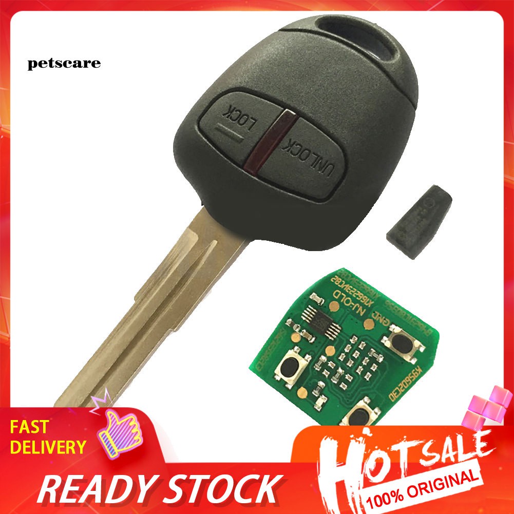 Chìa Khóa Điều Khiển Từ Xa 2 Nút 433.92mhz Cho Mitsubishi