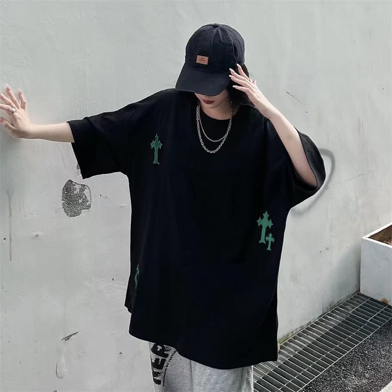 Áo Thun Tay Ngắn Dáng Rộng Cỡ Lớn Thoải Mái Phong Cách Hip Hop Đường Phố Hàn Quốc Cho Nam [M-2XL]