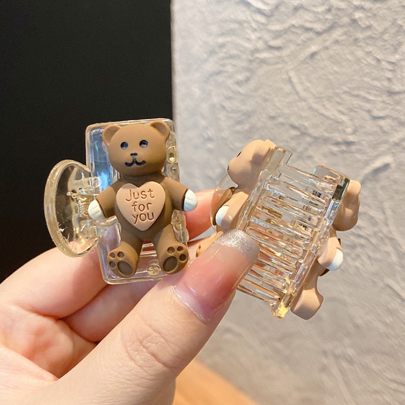 Kẹp tóc hình chú gấu nhỏ dễ thương phong cách Hàn Quốc