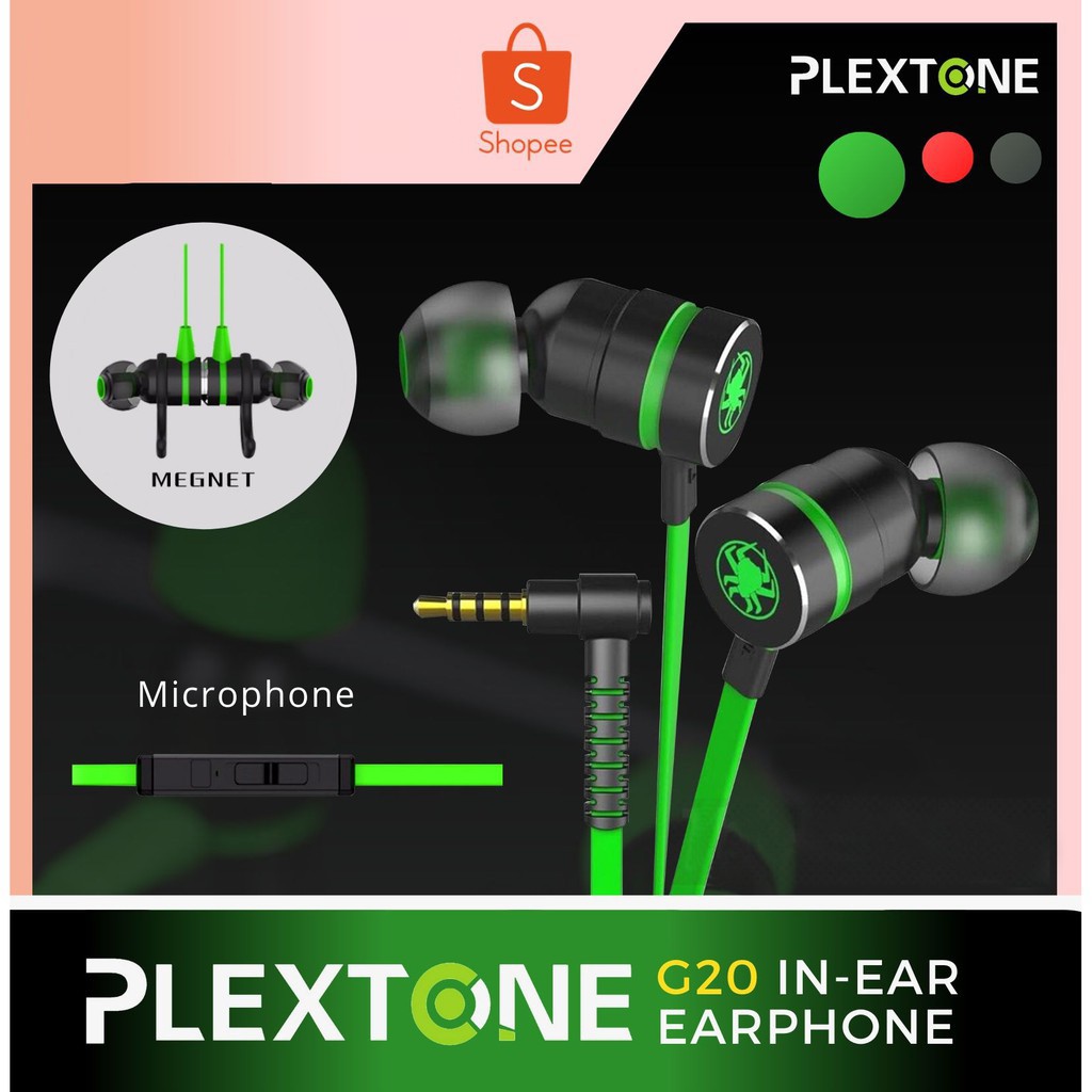 Tai nghe chơi game nhét tai PLEXTONE G20 chính hãng 100% có từ tính kèm mic kiểu dáng thể thao