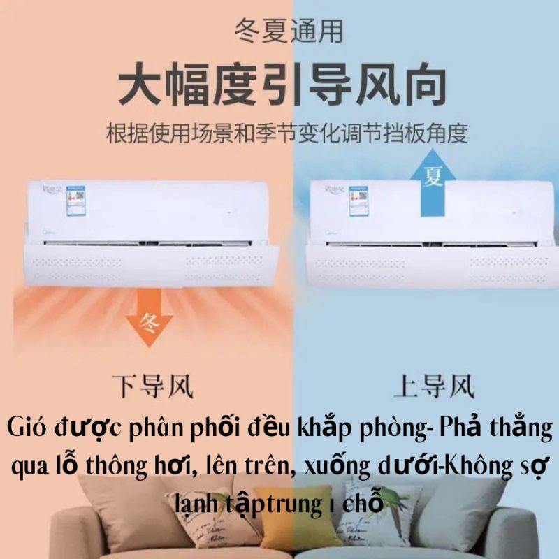 Tấm gắn điều hòa tán gió đều khắp phòng