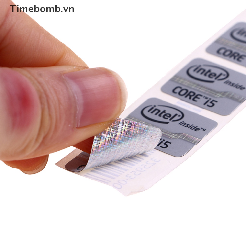 Bộ 5 Sticker Logo Dán Laptop Intel Core I3 I5
