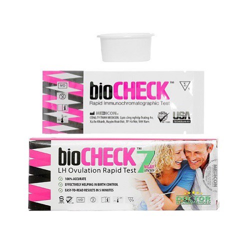 Que Thử Rụng Trứng BioCheck Test Hộp 7 Test