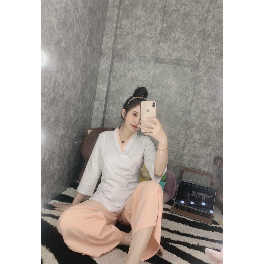Đồ Lam Đi Chùa # Bộ Linen 2 lớp# Quần Áo Nữ Cao Cấp