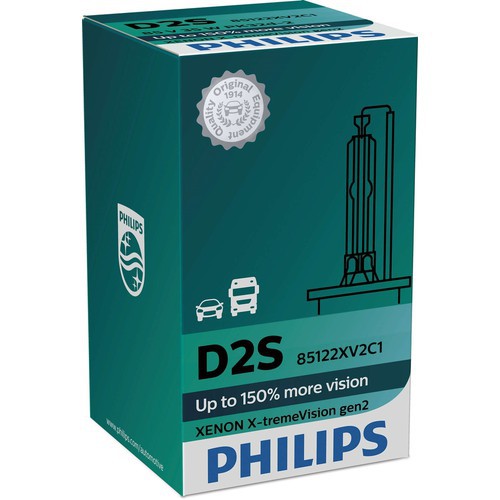 BÓNG ĐÈN Ô TÔ PHILIPS BÓNG ĐÈN XE HƠI PHILIPS XENON D2S 85122XV2C1 4800K 85V D2S 85122 ÁNH SÁNG TRẮNG ẤM TĂNG SÁNG 150%