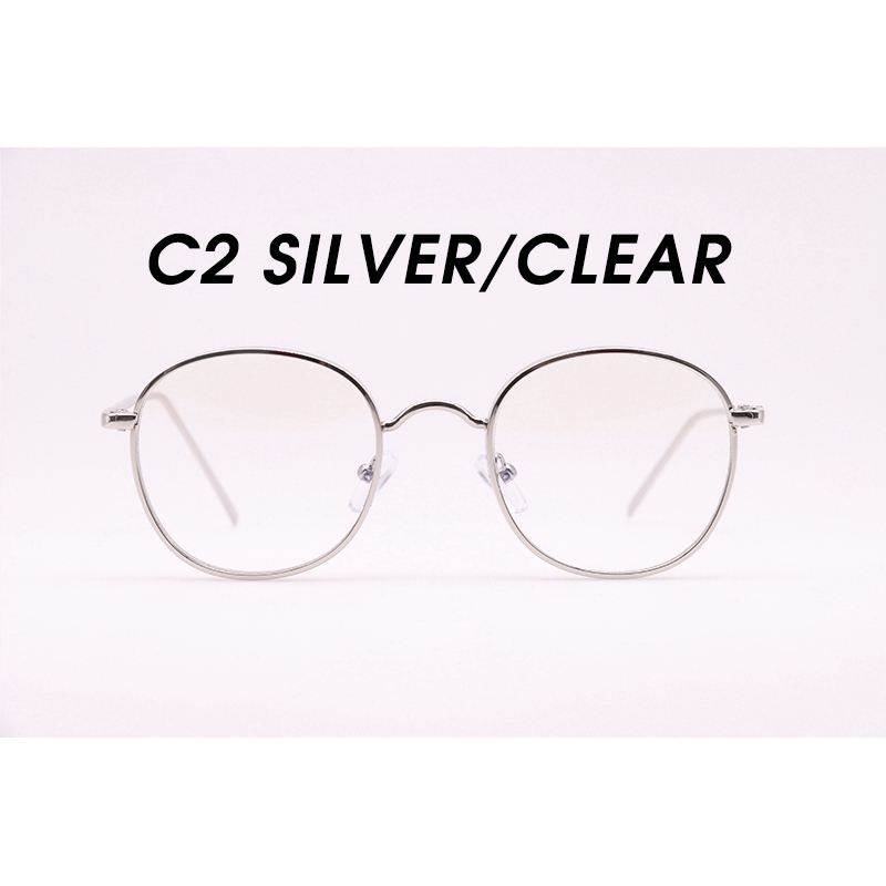 Mắt kính gọng tròn chống bức xạ phong cách Hàn Quốc